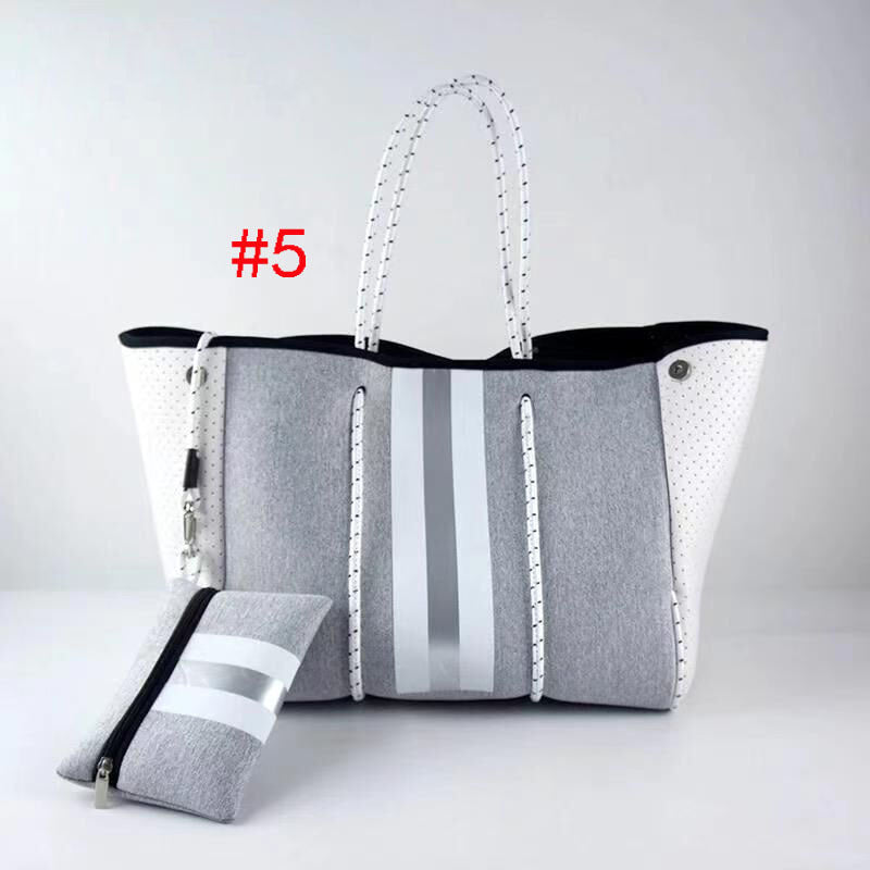 Fashionx Spain Women Luxury Shoulder Bag Large Neoprene Light Bolsas Female Travel Beach Holiday Handbags