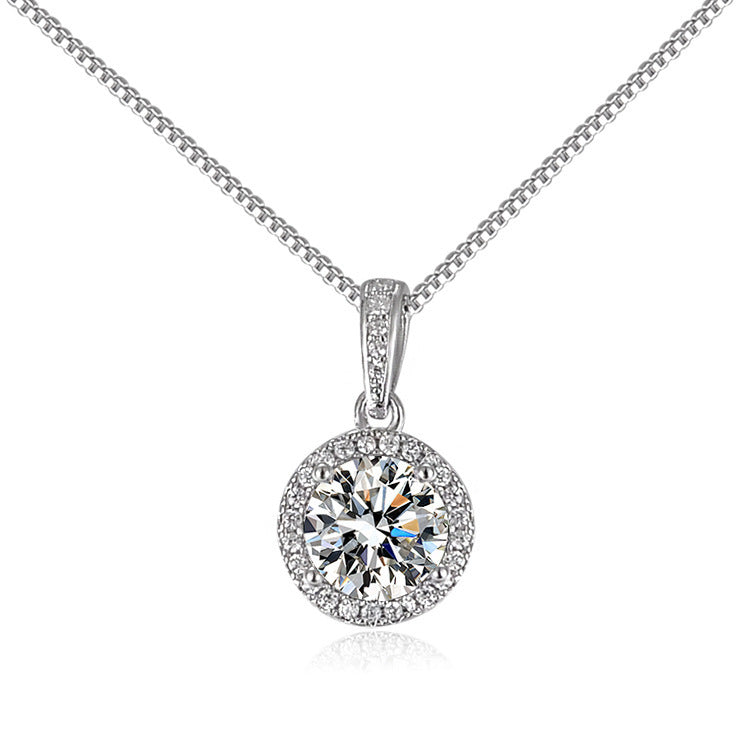Luxury Round Bag Necklace Women Fashion Style Clavicle Chain