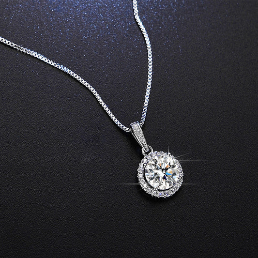 Luxury Round Bag Necklace Women Fashion Style Clavicle Chain